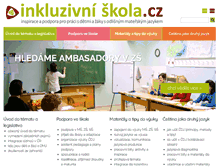 Tablet Screenshot of inkluzivniskola.cz